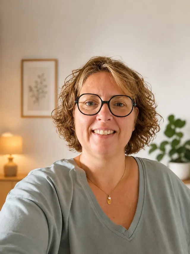 Marie Dussart, relaxologue-réflexologue, dans son cabinet