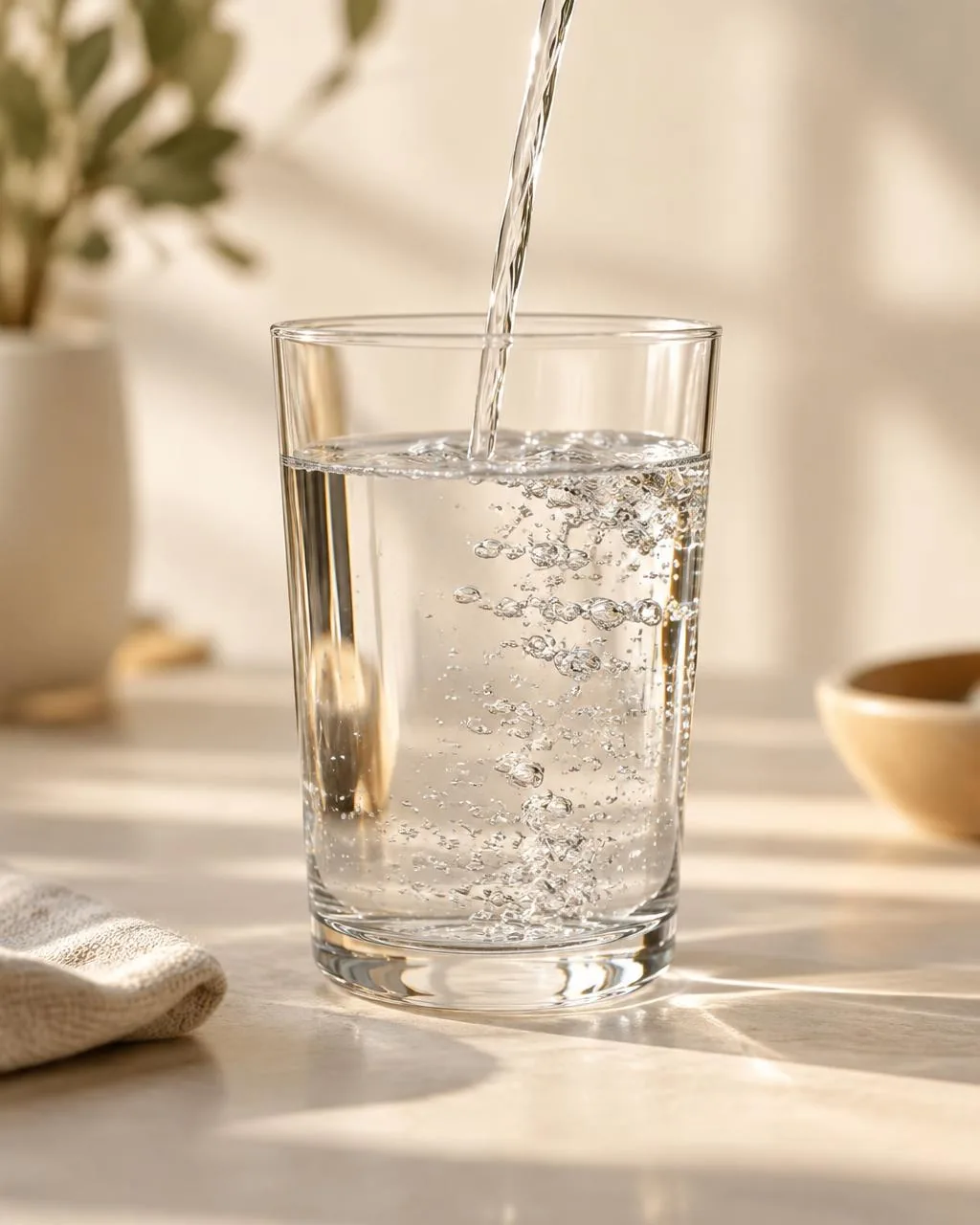 Un verre en train de se remplir d'eau, goutte après goutte, comme l'accumulation des sollicitations